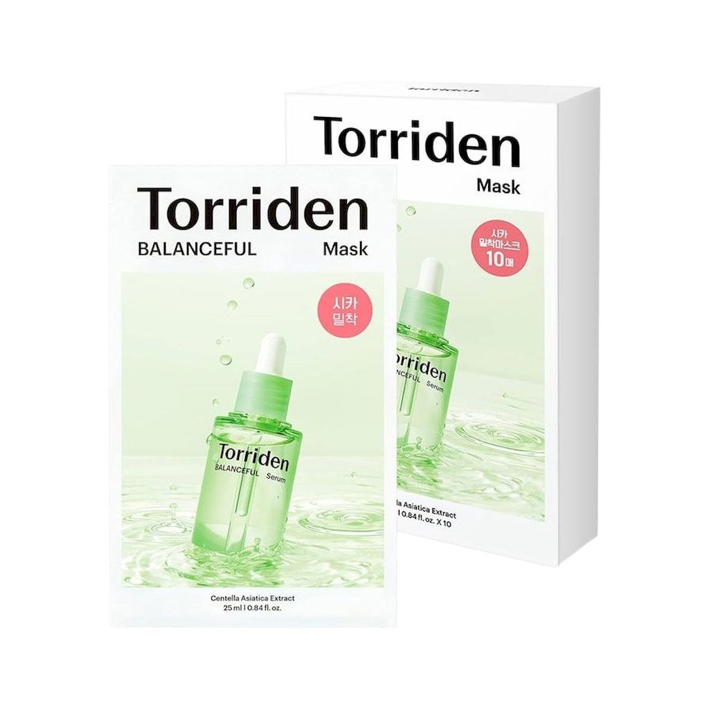 Torriden Balanceful Cica Face Sheet Mask 25ml, Pack of 10's