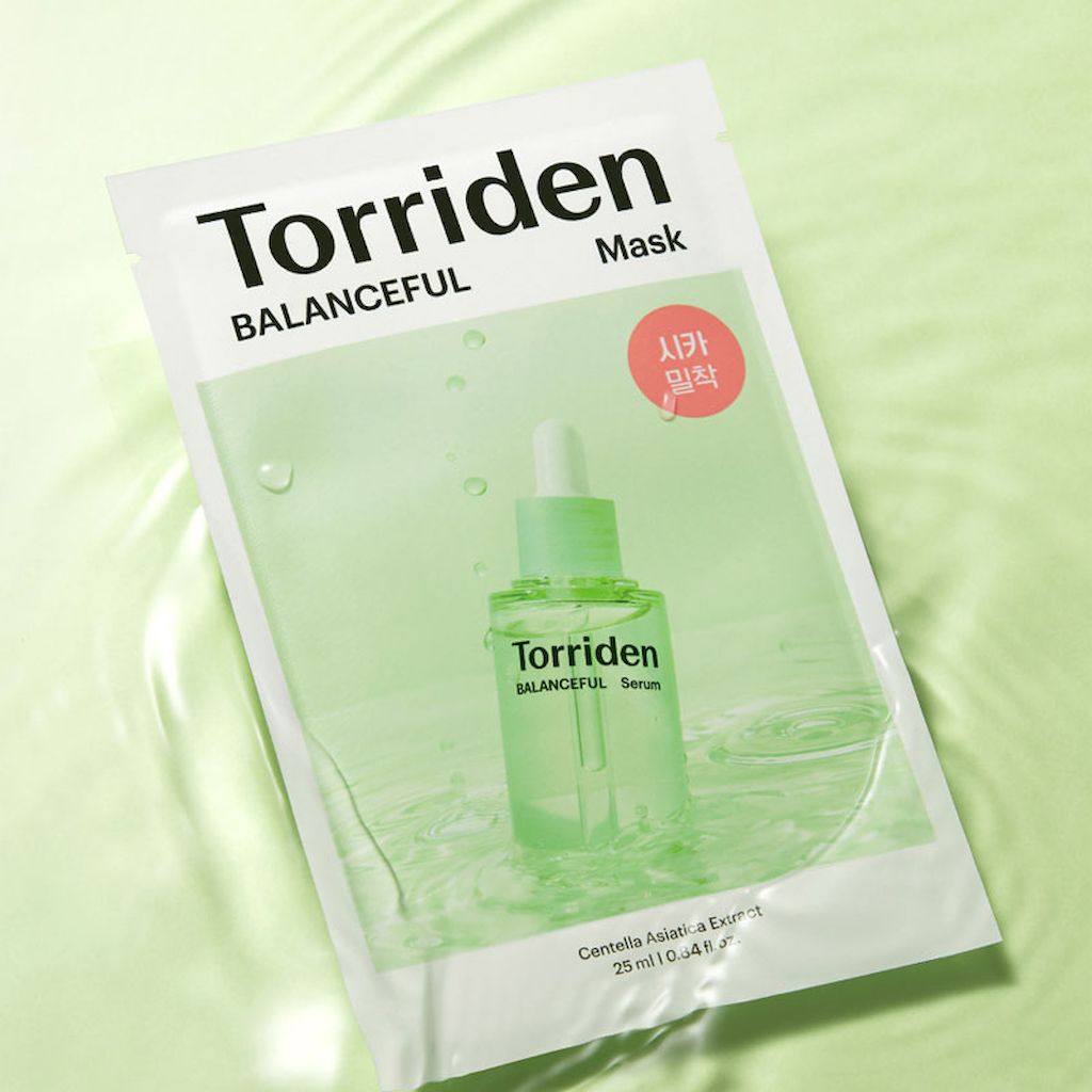 Torriden Balanceful Cica Face Sheet Mask 25ml, Pack of 10's