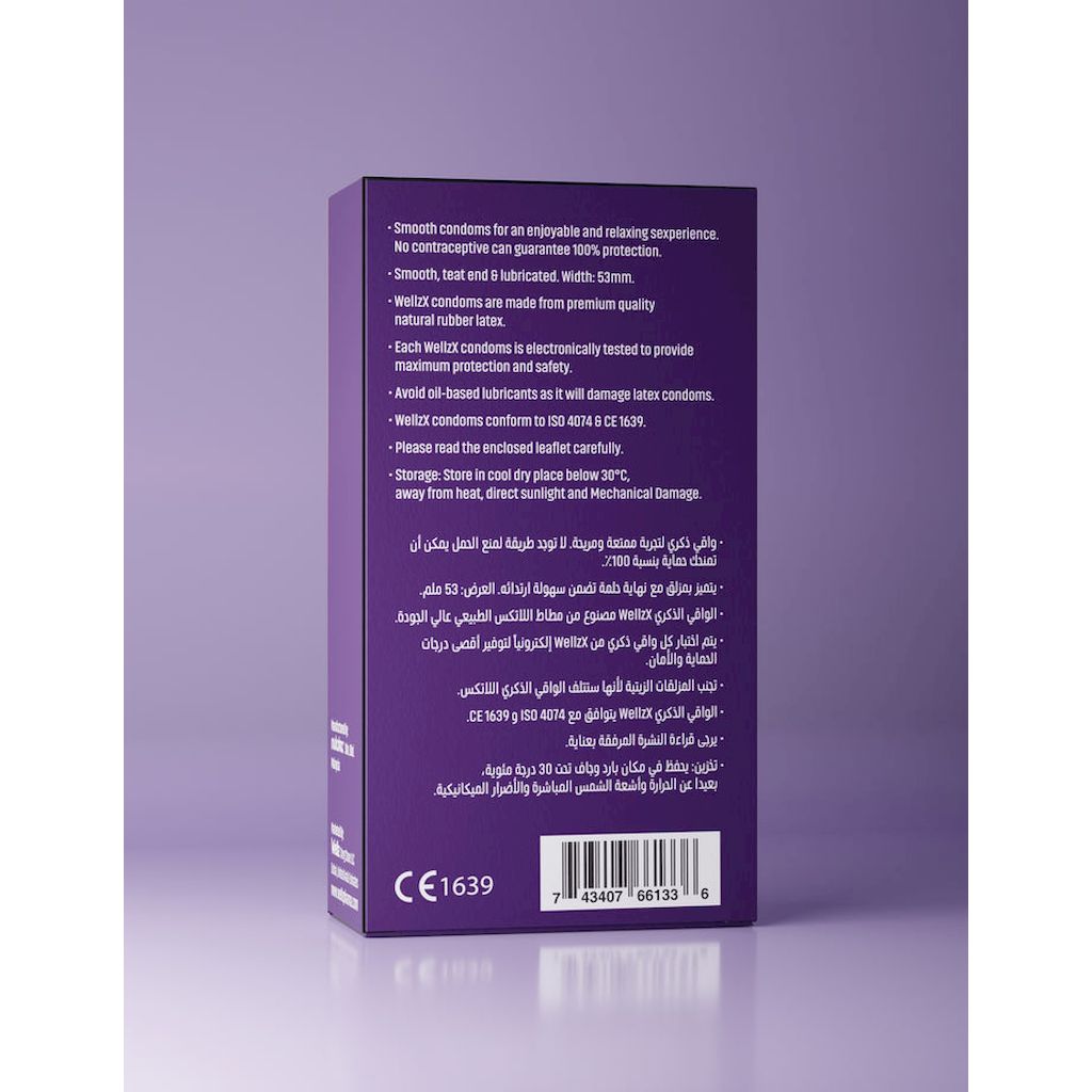 WellzX Classic Condoms, Pack of 12's