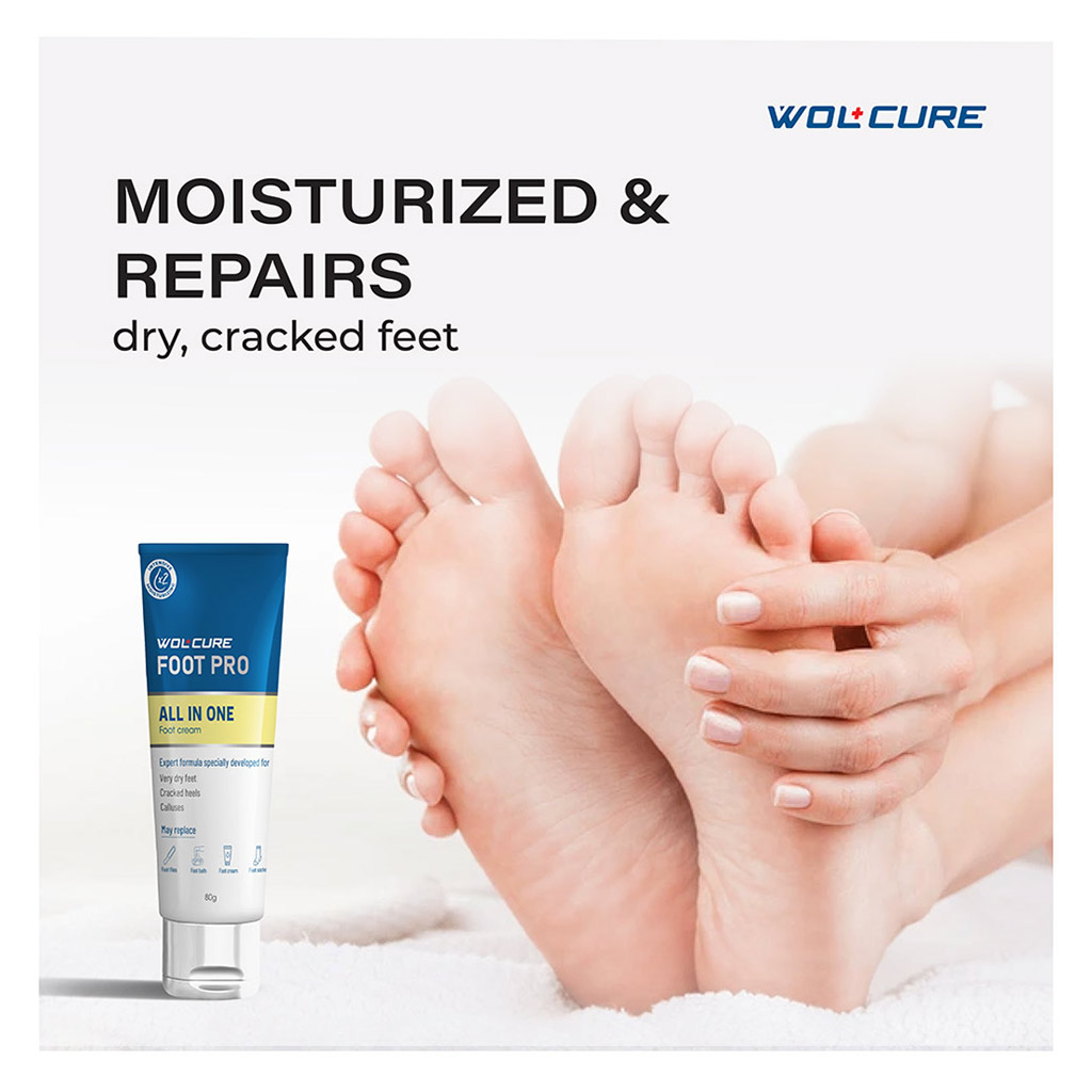Wolcure Foot Pro All In One Foot Cream For Cracked Heel 80g