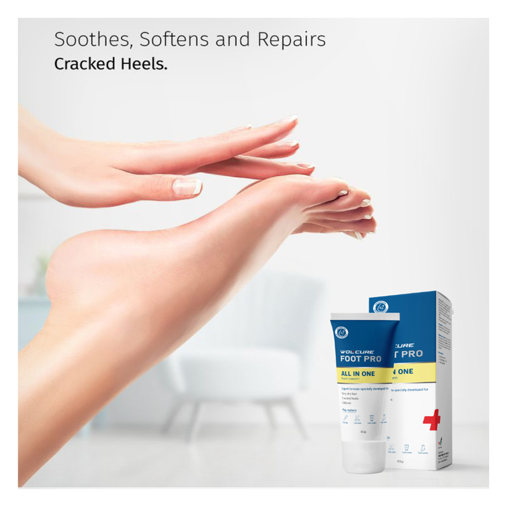 Wolcure Foot Pro All In One Foot Cream For Cracked Heel 80g