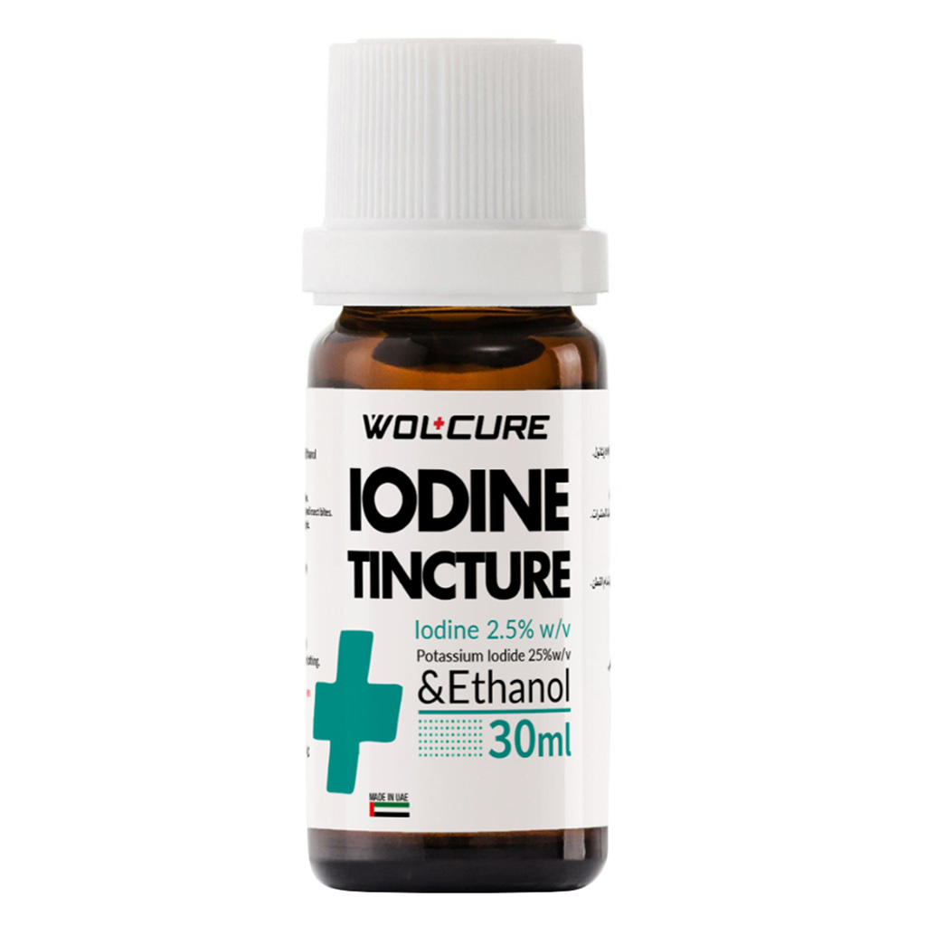 Wolcure Iodine Tincture 2.5% W/V Solution 30ml 
