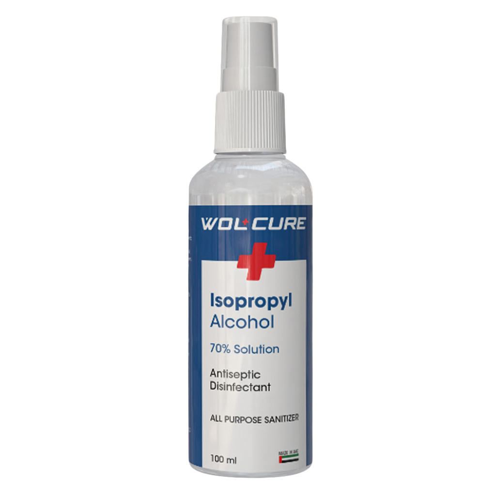 Wolcure Isopropyl Alcohol 70% Antiseptic Solution 100ml