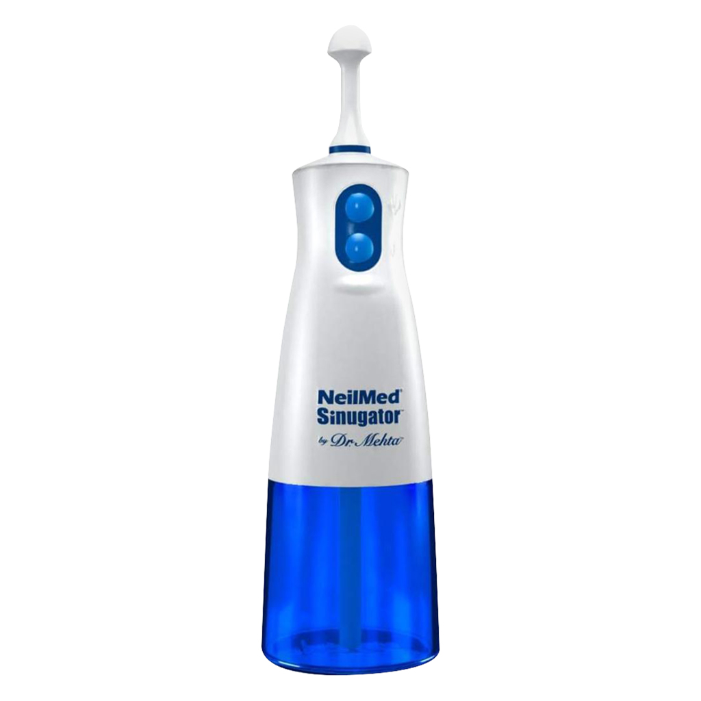 NeilMed Sinugator Cordless Pulsating Nasal Wash With 30 Sinus Rinse