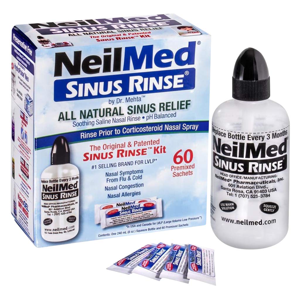 NeilMed Sinus Rinse Kit With 60 Premixed Sachets