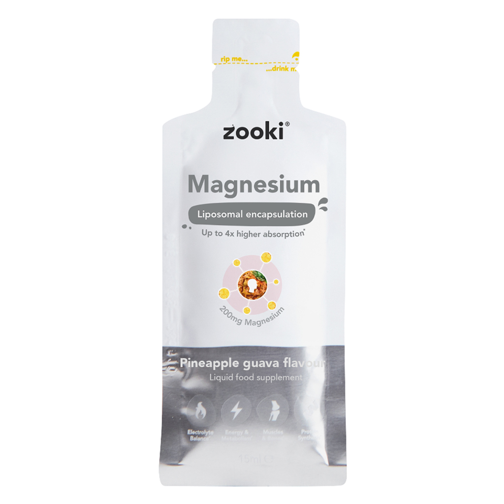 Zooki Liposomal Magnesium Bis-Glycinate 1500mg Liquid Sachet 15ml