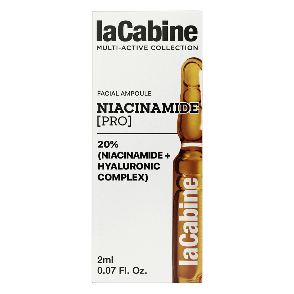 LaCabine Niacinamide 20% + Hyaluron Complex Pro Facial Ampoule 2ml, Pack of 10's
