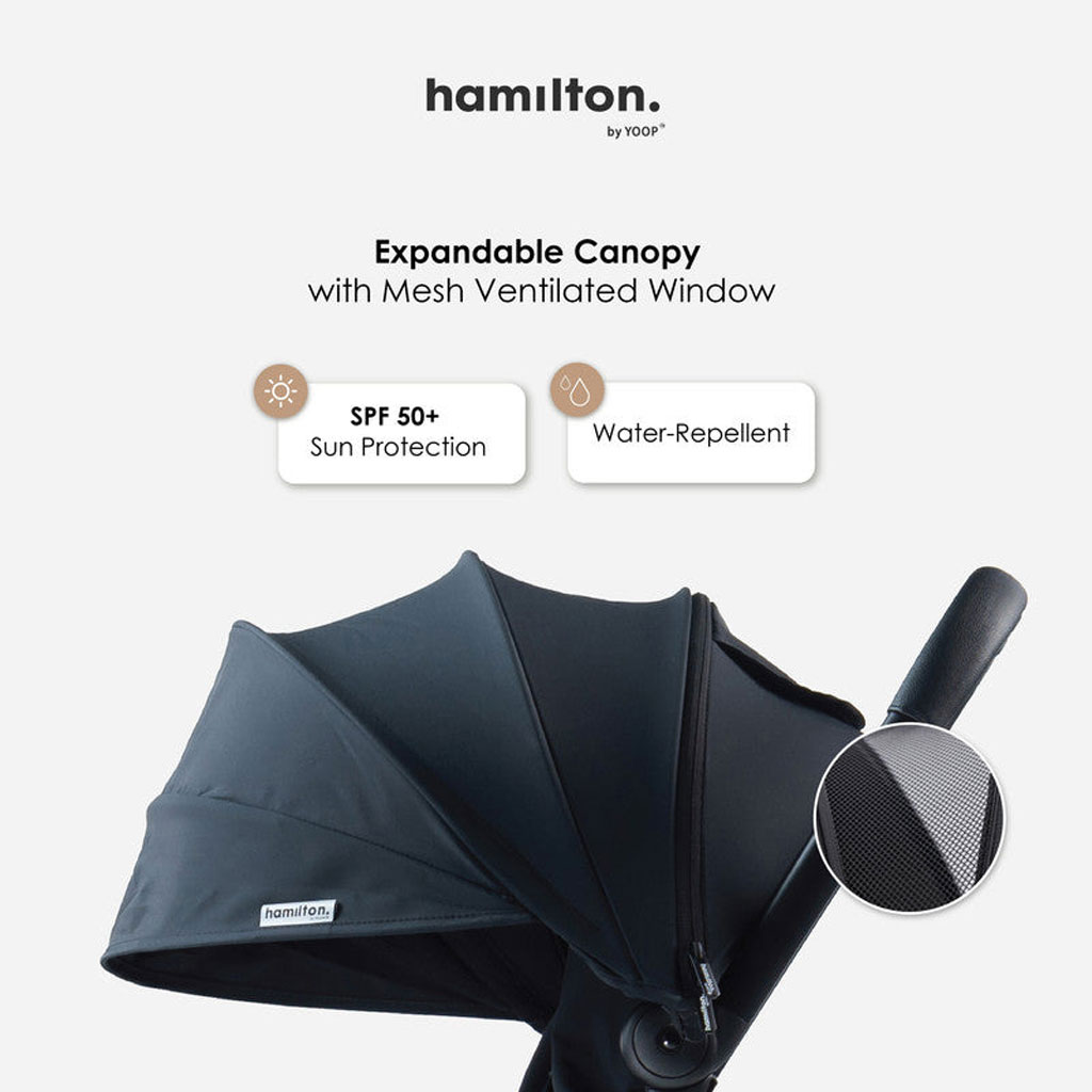 Hamilton by Yoop X1 Premium Baby Stroller - Black