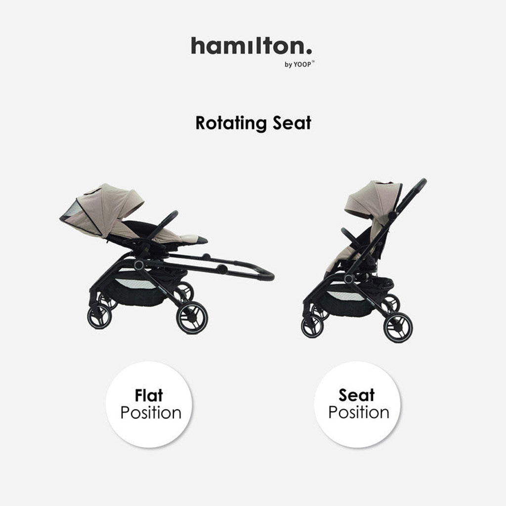 Hamilton by Yoop T1 Premium Baby Stroller - Grey