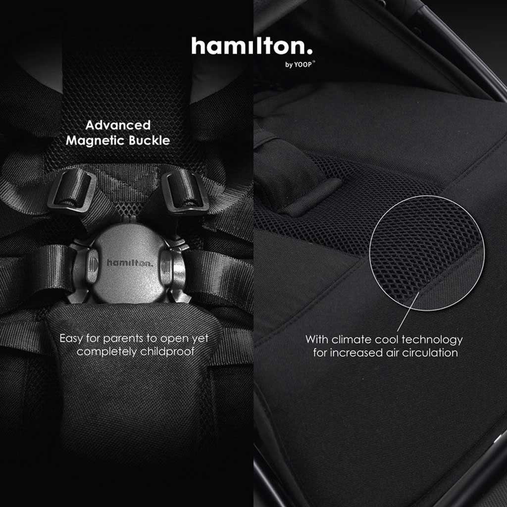 Hamilton by Yoop T1 Premium Baby Stroller - Grey