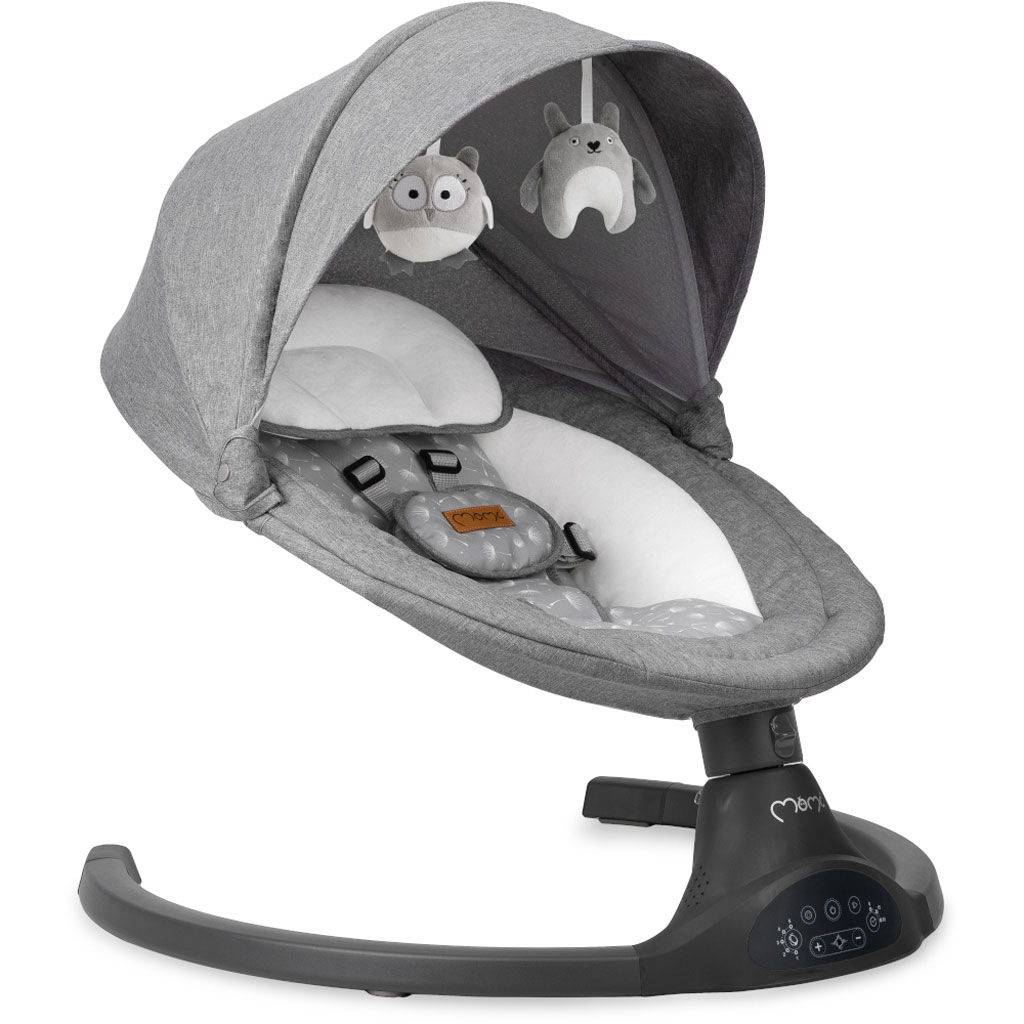 MoMi Kenani Electric Baby Bouncer - Grey