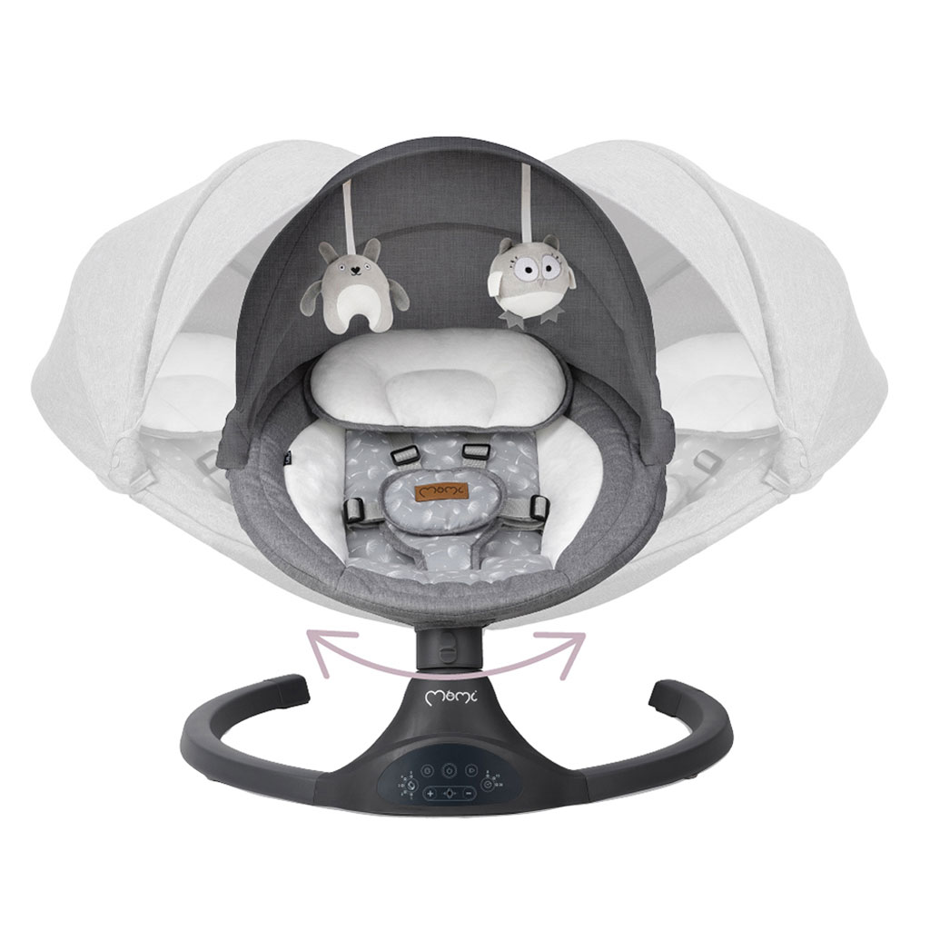 MoMi Kenani Electric Baby Bouncer - Grey