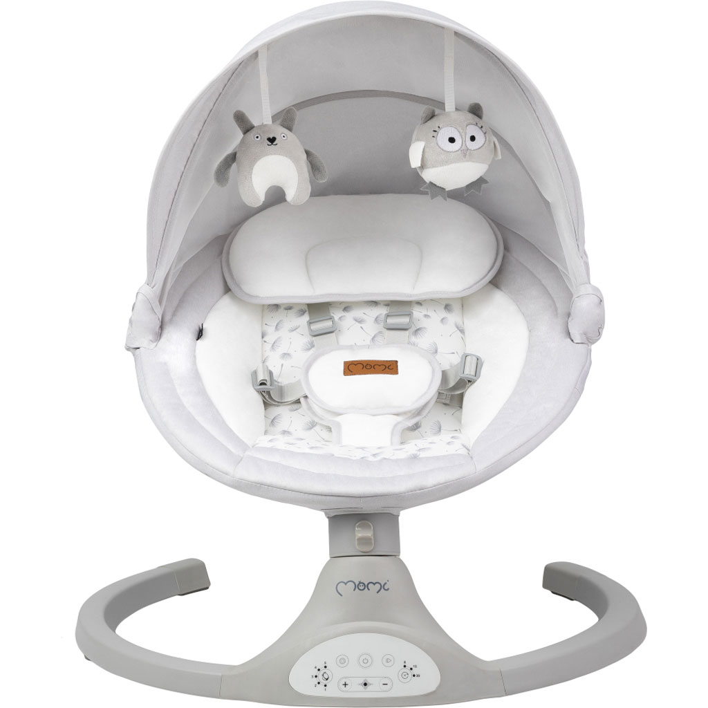 MoMi Kenani Electric Baby Bouncer - Light Grey