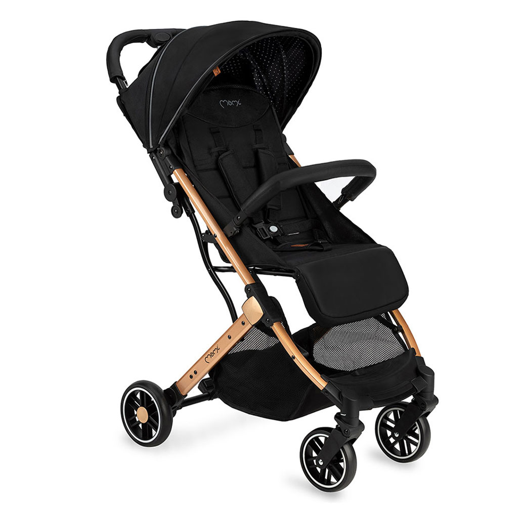 MoMi Estelle Gold Baby Stroller - Black