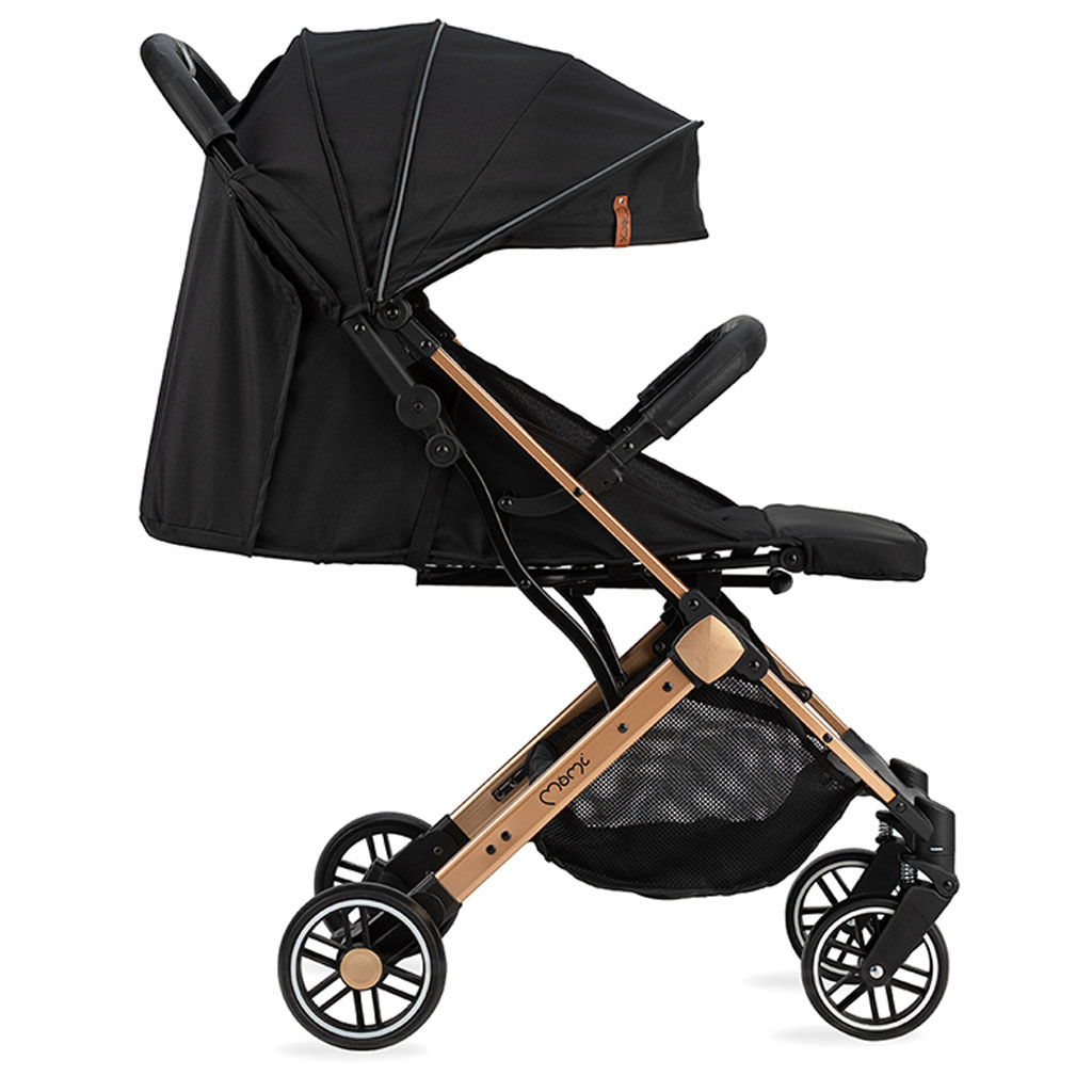 MoMi Estelle Gold Baby Stroller - Black