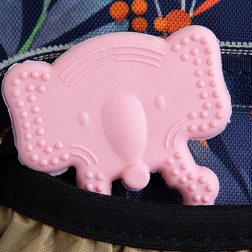 Babyjem Baby Teethering Elephant Gloves For 3+ Month - Pink
