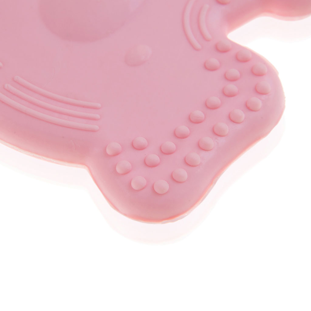 Babyjem Baby Teethering Elephant Gloves For 3+ Month - Pink