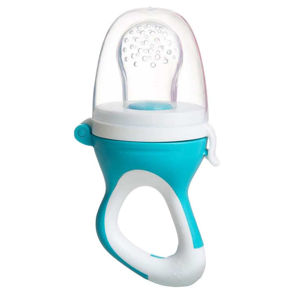 Babyjem Soft Silicone Fruit & Vegetable Feeder Pacifier For 6+ Months Baby - Blue
