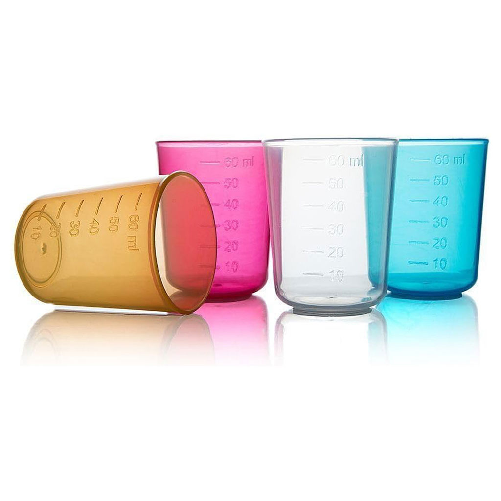 Babyjem My First Sippy Cup For 4+ Months Baby - Multicolor 60ml, Pack of 4's