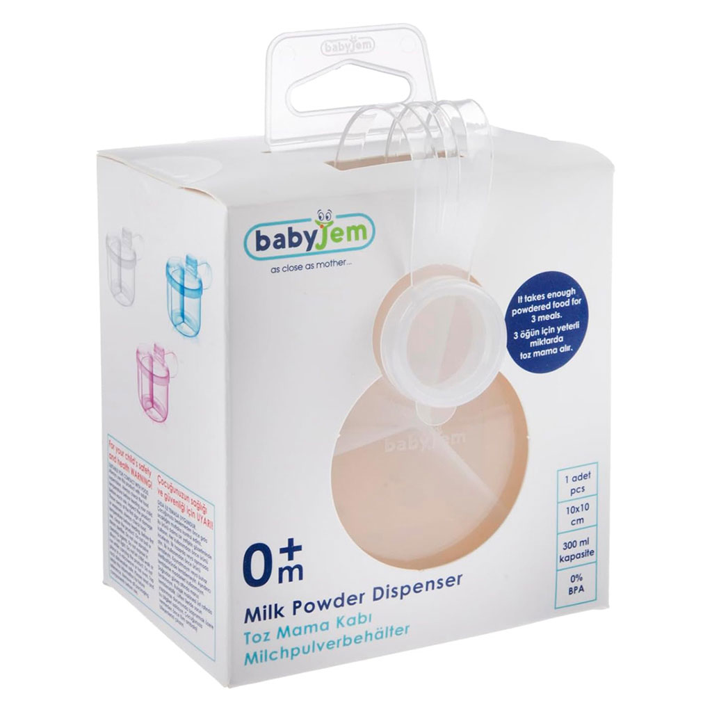 Babyjem Milk Powder Dispenser Container - White