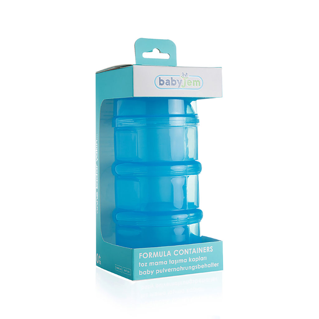 Babyjem Milk Powder Dispenser Stackable Container - Blue