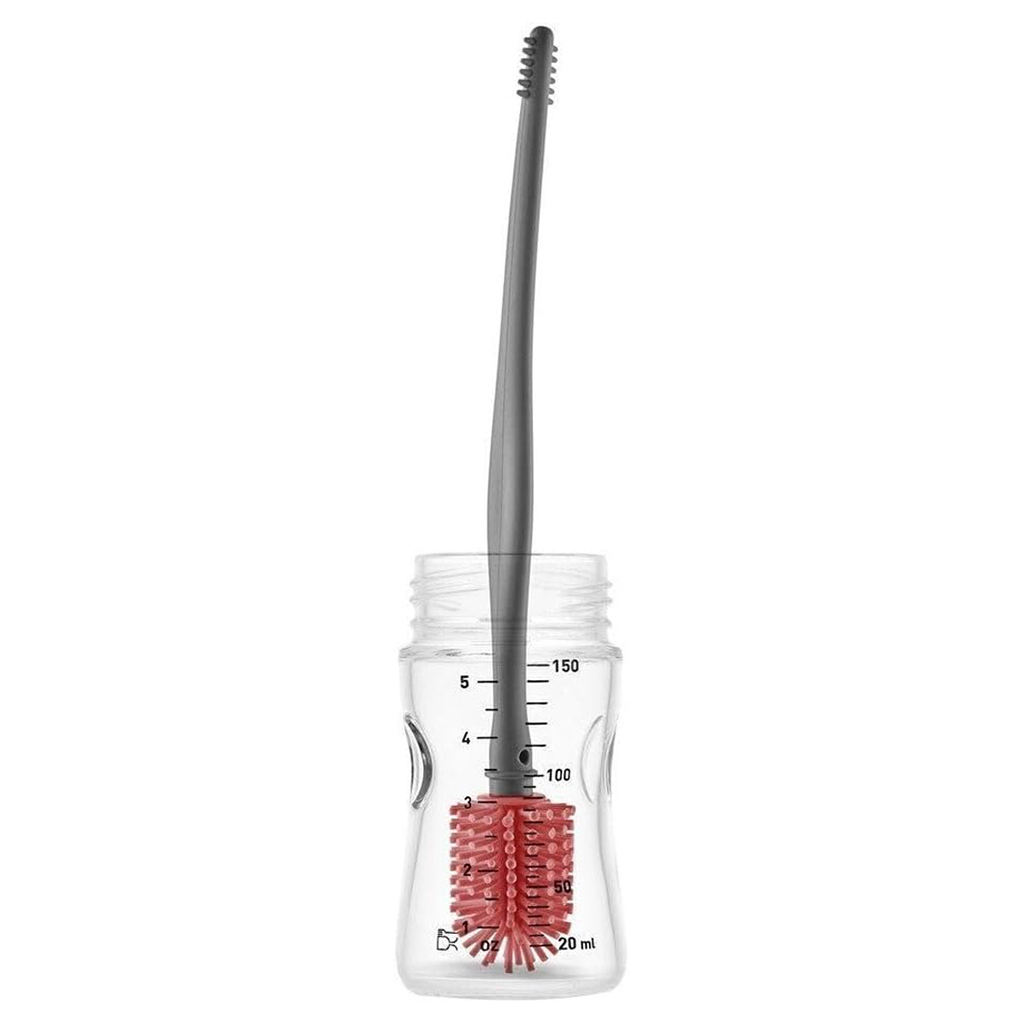 Babyjem Baby Bottle & Pacifier Cleaning Brush - Red