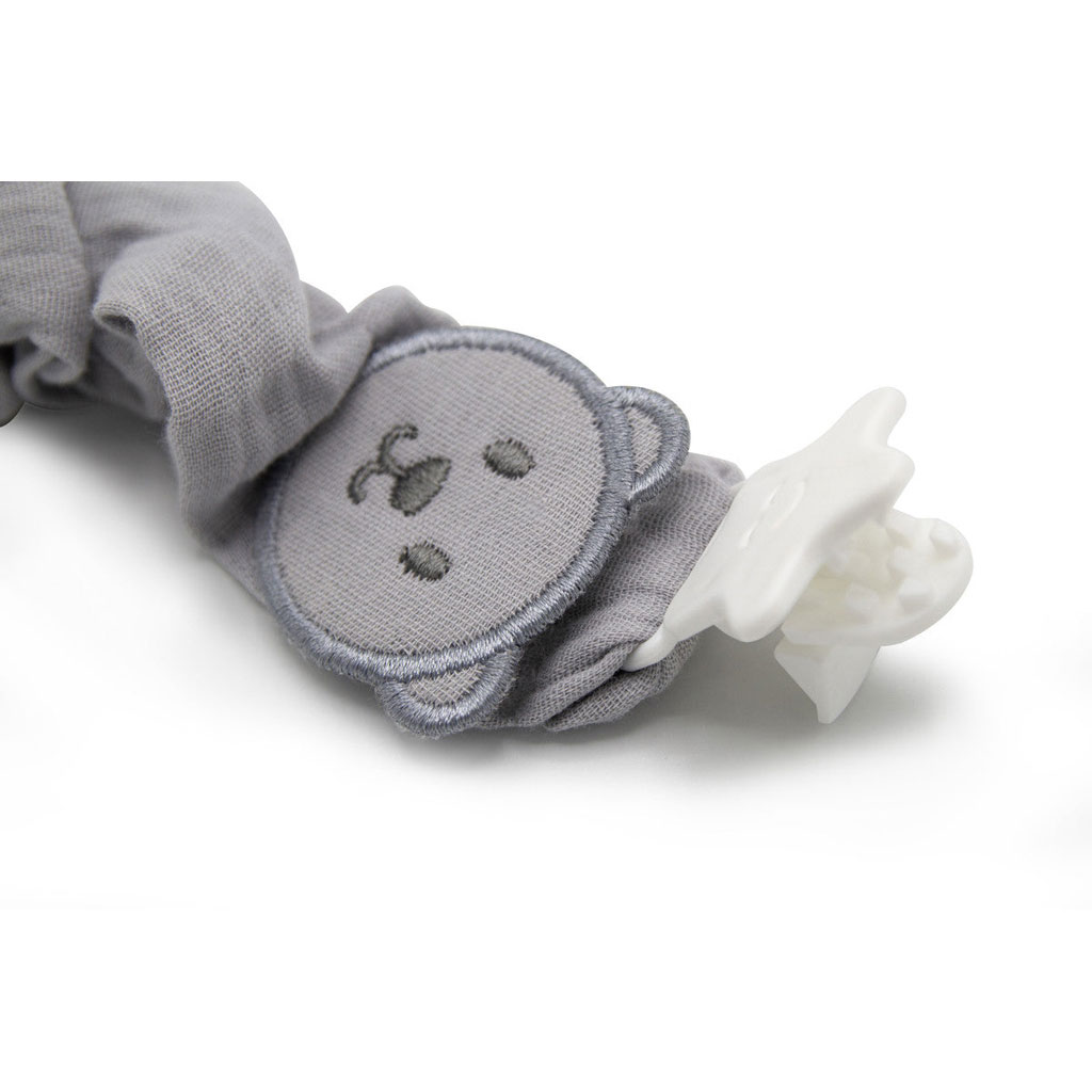 Babyjem Baby Pacifier Holder Bear, Color - Grey