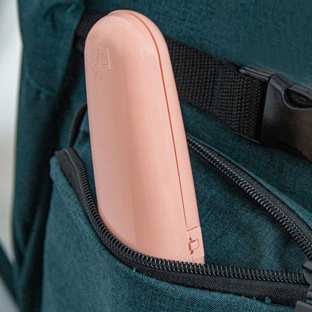 Babyjem Fork & Spoon Travel Case For 6+ Months Baby - Rose