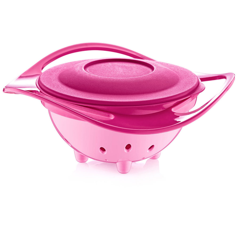 Babyjem No Spill Amazing Feeding Bowl For 6+ Months Baby - Pink