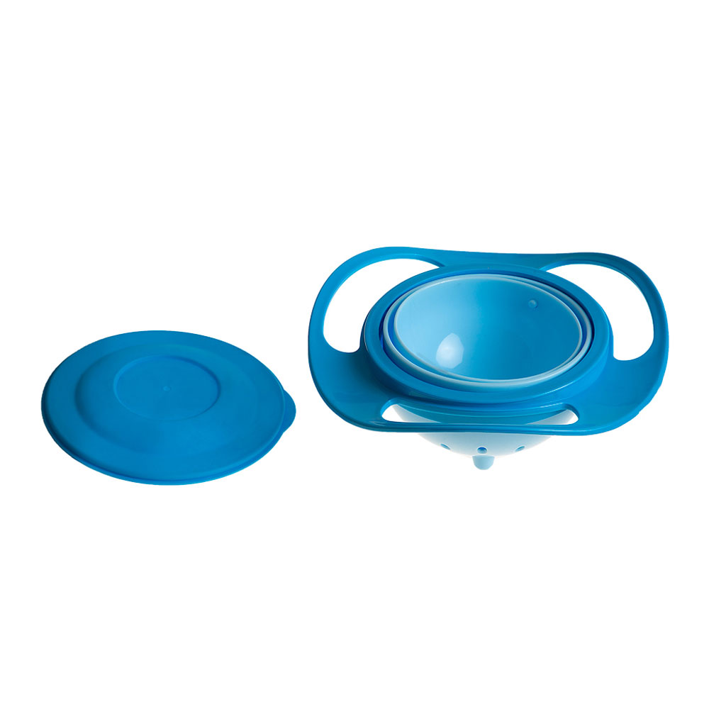 Babyjem No Spill Amazing Feeding Bowl For 6+ Months Baby - Blue