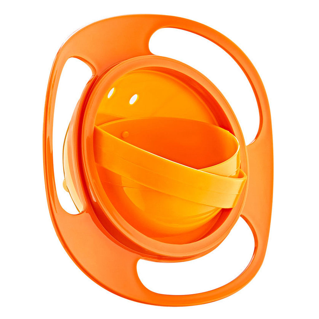 Babyjem No Spill Amazing Feeding Bowl For 6+ Months Baby - Orange