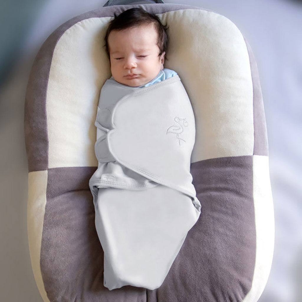 Babyjem Baby Cotton Swaddle For 0-4 Months - Grey