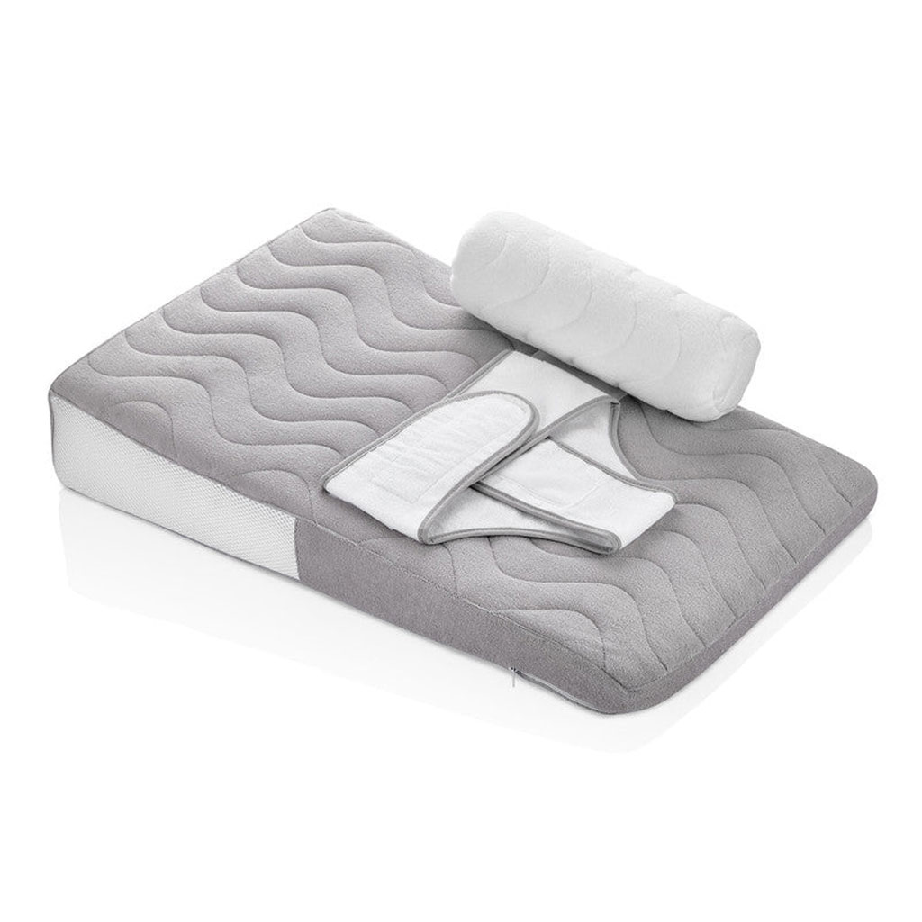 Babyjem Baby Reflux Pillow With Belt For 0-6 Months - Grey