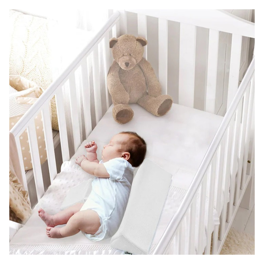 Babyjem Baby Side Sleep Positioner Pillow For 0-6 Months - White