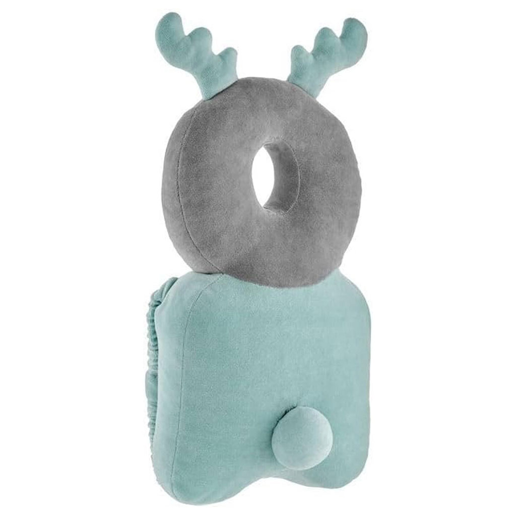 Babyjem Angel Wing Protection Pillow For 0-6 Month Baby - Grey/ Green