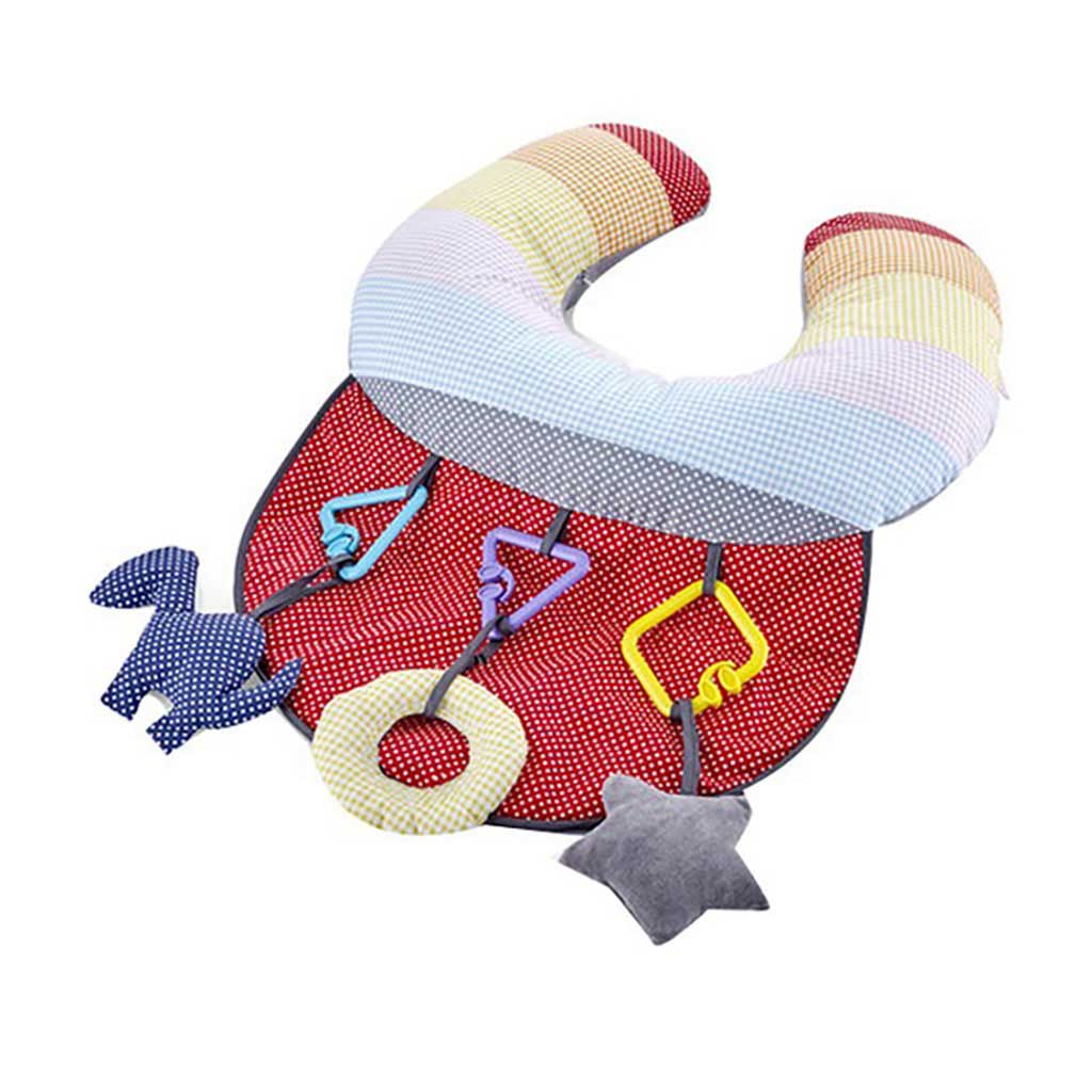 Babyjem Baby Tummy Time Pillow with Toys For 0-6 Months