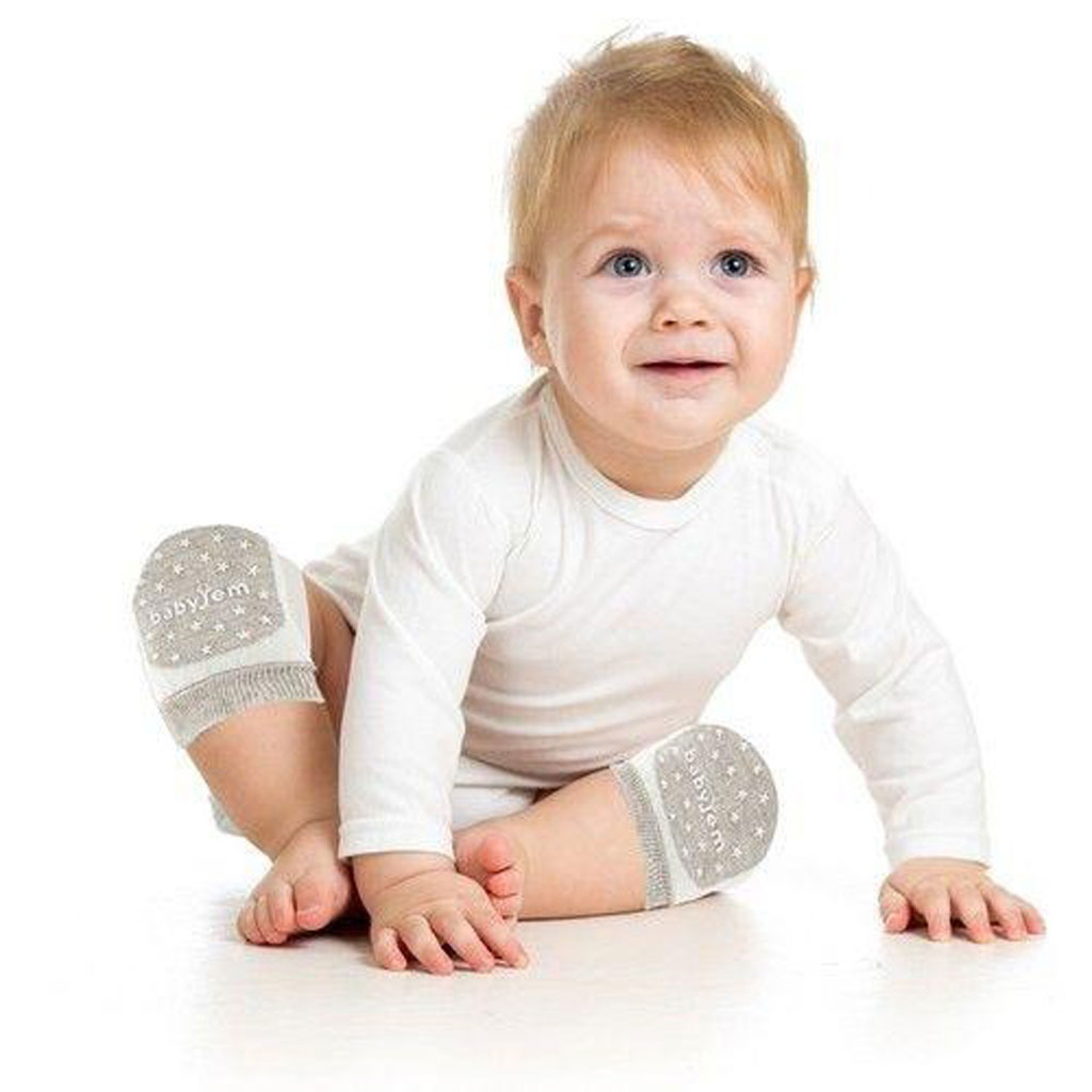 Babyjem Protective Baby Knee Pad For 6+ Month - Grey