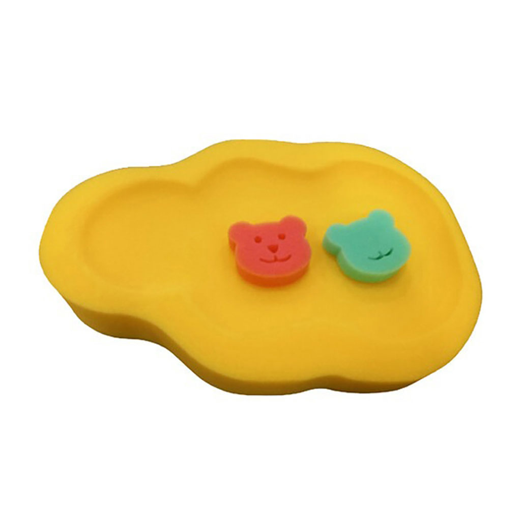 Babyjem Baby Bath Sponge For 0 To 1 Year Infant, Color - Yellow