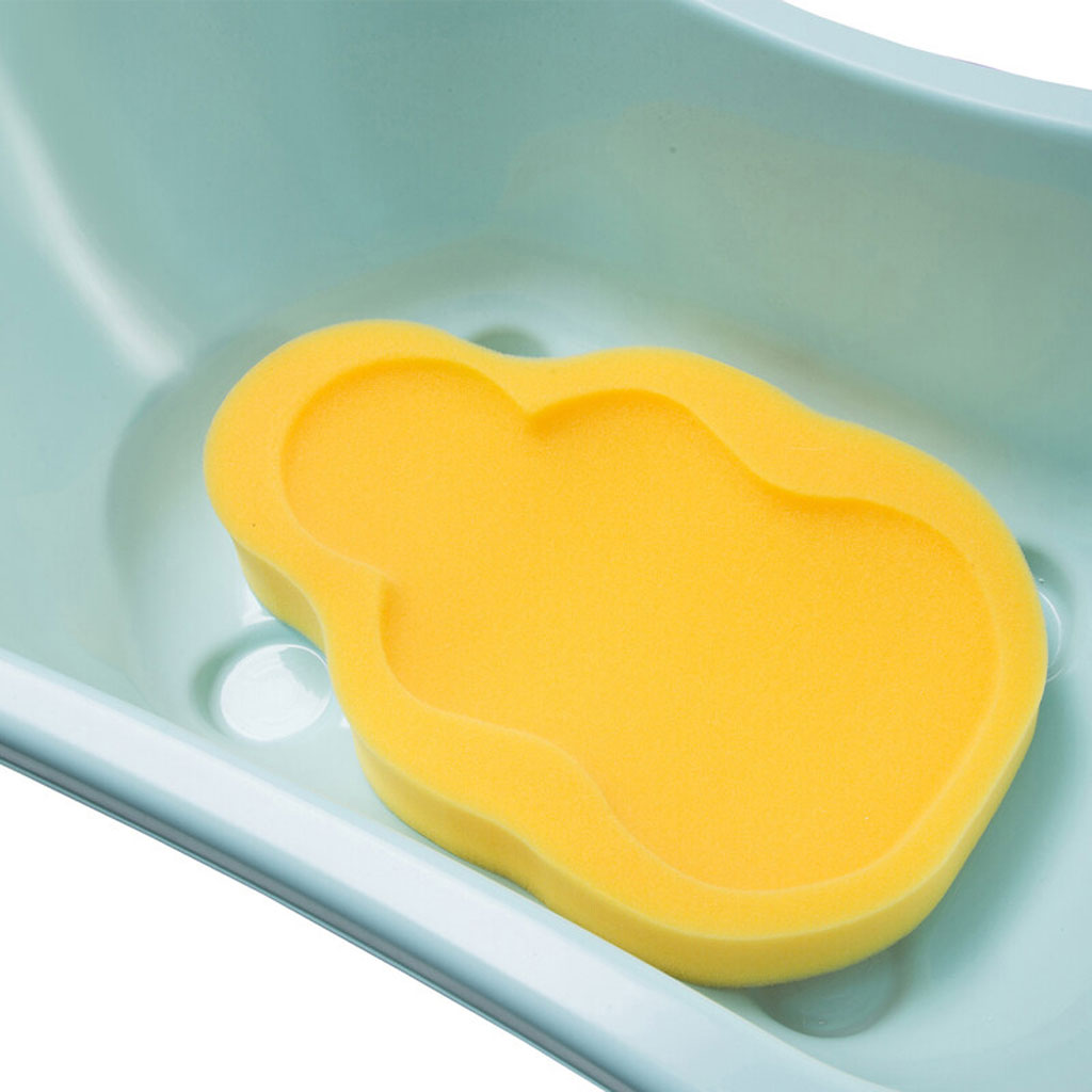 Babyjem Baby Bath Sponge For 0 To 1 Year Infant, Color - Yellow