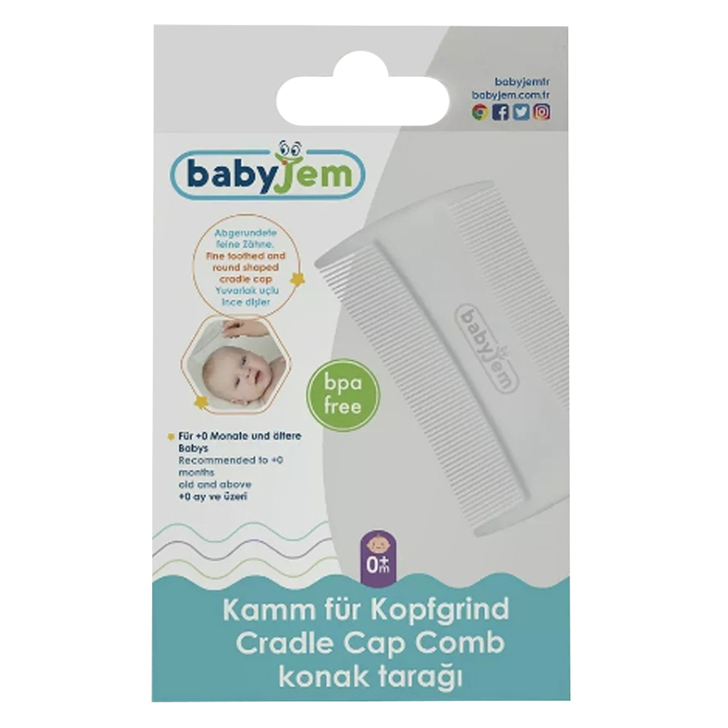 Babyjem Fine Toothed Cradle Cap Comb For 0+ Months