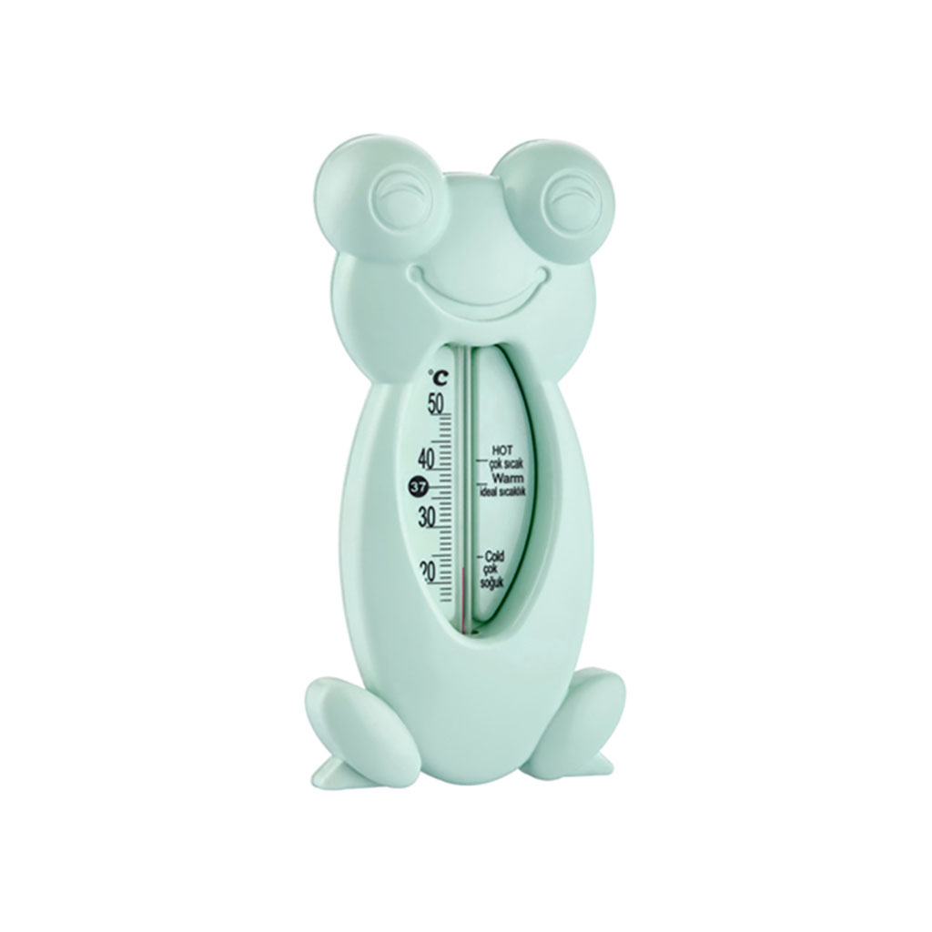 Babyjem Frog Shaped Baby Bath & Room Thermometer - Turquoise