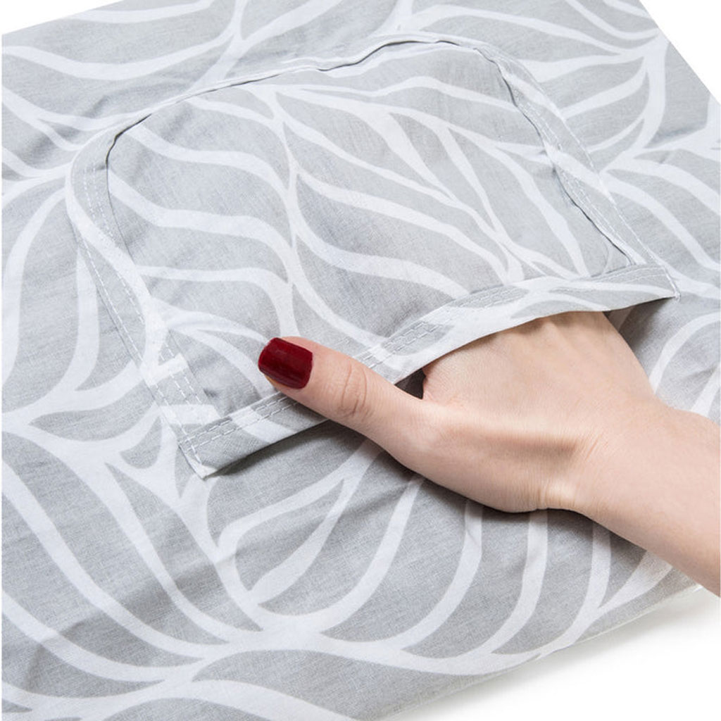 Babyjem Nursing Apron With Pocket - Grey