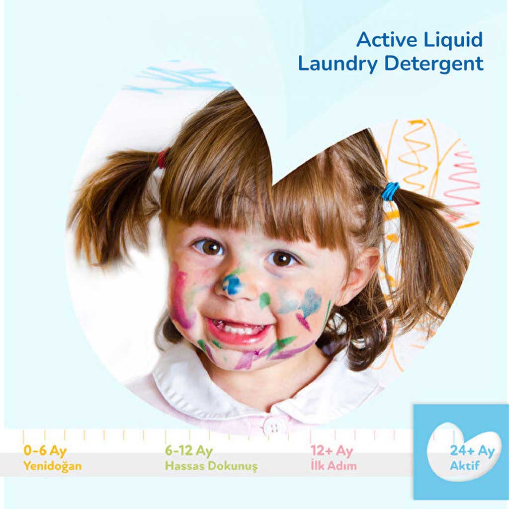 Uni Baby Active Baby Laundry Detergent Liquid 1500ml