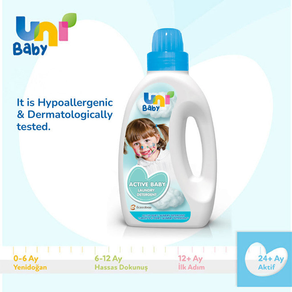 Uni Baby Active Baby Laundry Detergent Liquid 1500ml