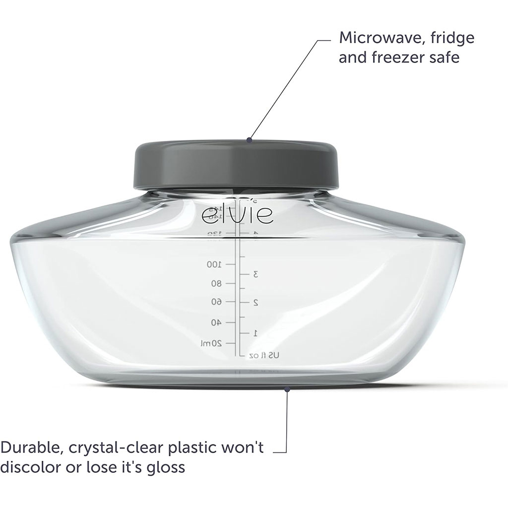 Elvie Pump Breastmilk Storage Bottles, Pack of 3's