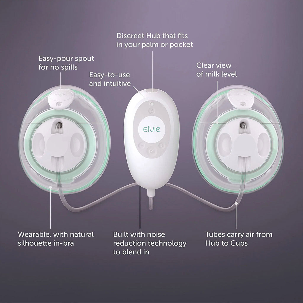 Elvie Stride Wearable Electric Breast Pump Double