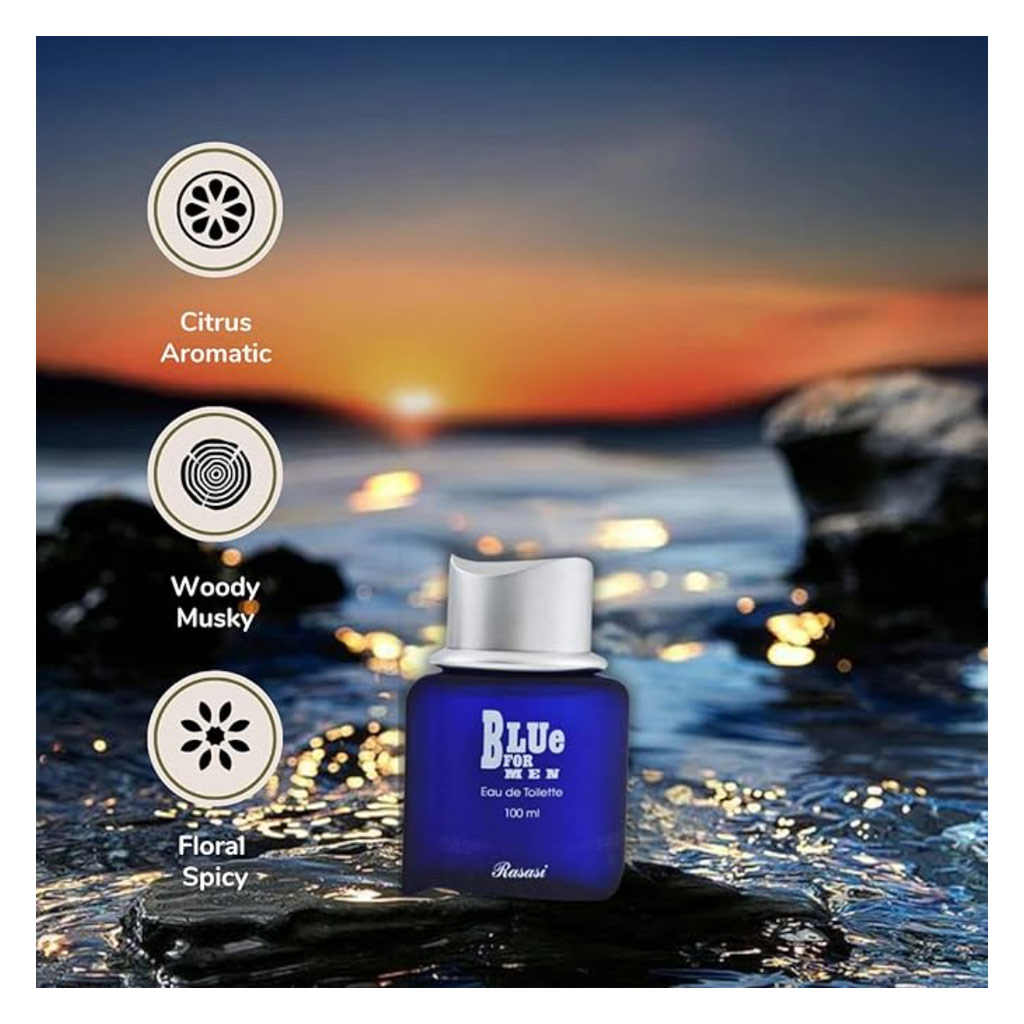 Rasasi Blue Eau De Toilette Spray For Men 100ml