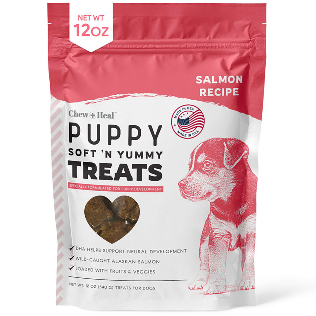 Chew + Heal Salmon Soft & Yummy Treats For Puppies 340g