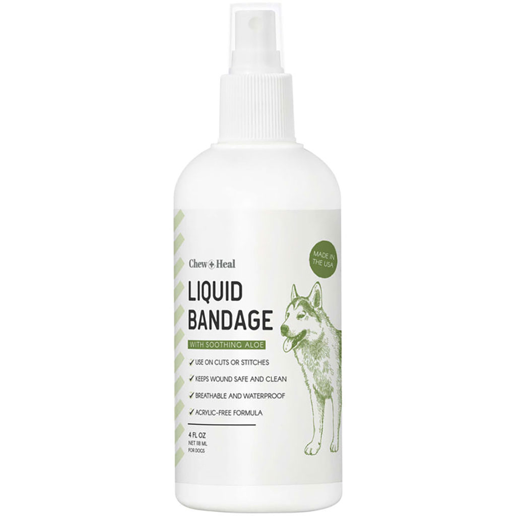 Chew + Heal Liquid Bandage Spray For Dogs 118ml