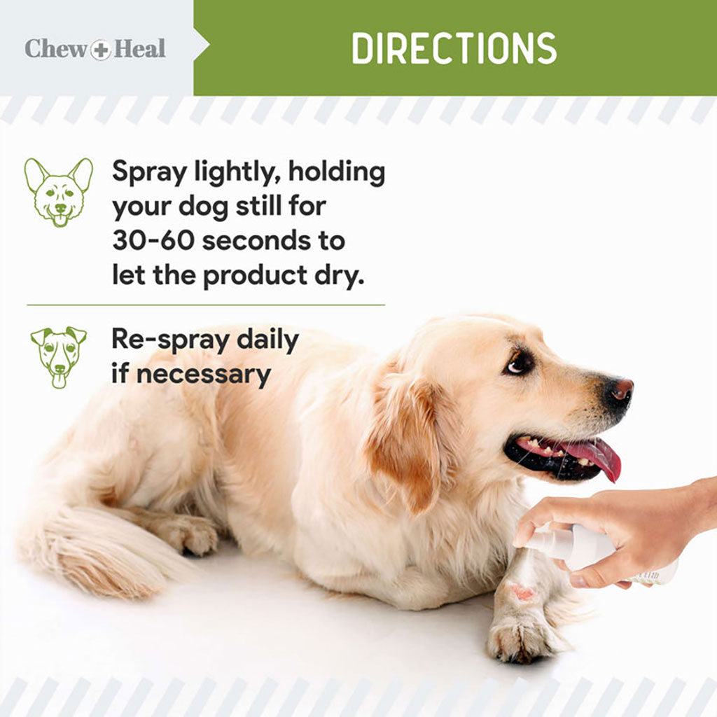 Chew + Heal Liquid Bandage Spray For Dogs 118ml